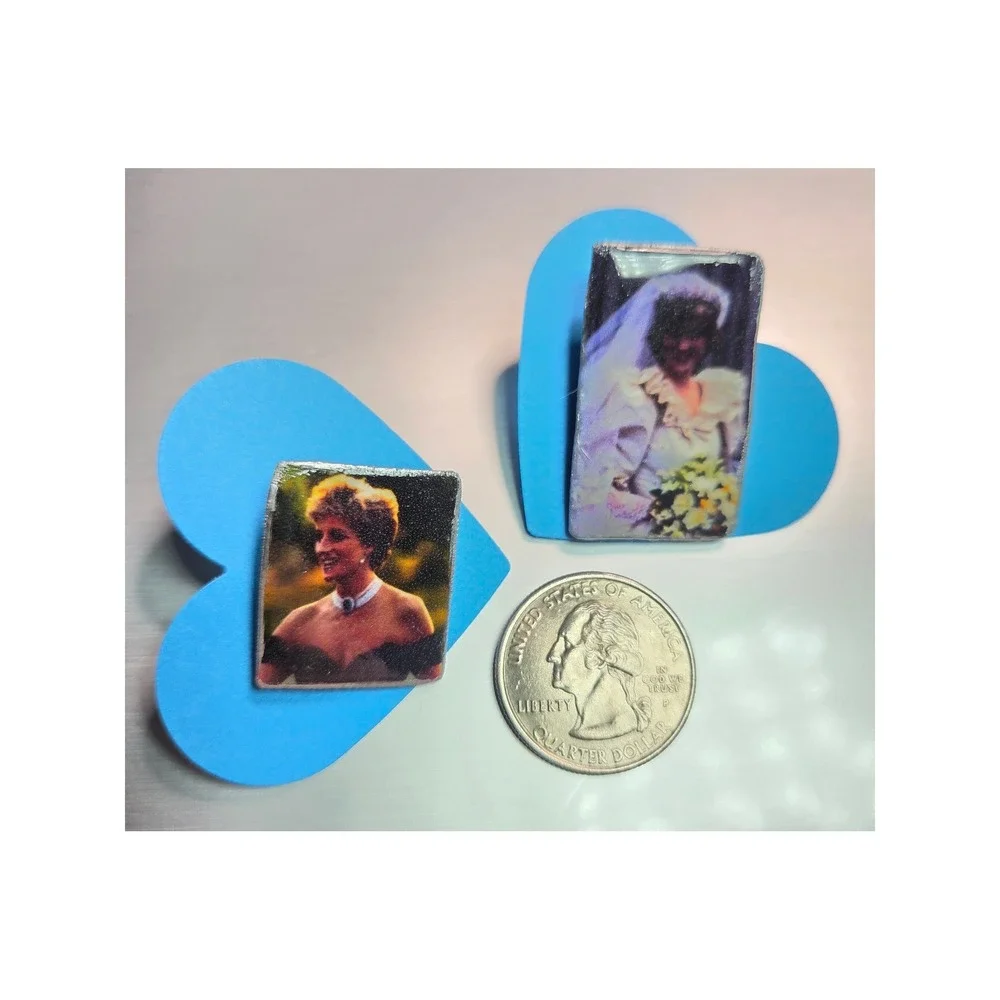 Handmade Pin Set Lady Diana Royalcore Nostalgia 90s Queen of our Hearts